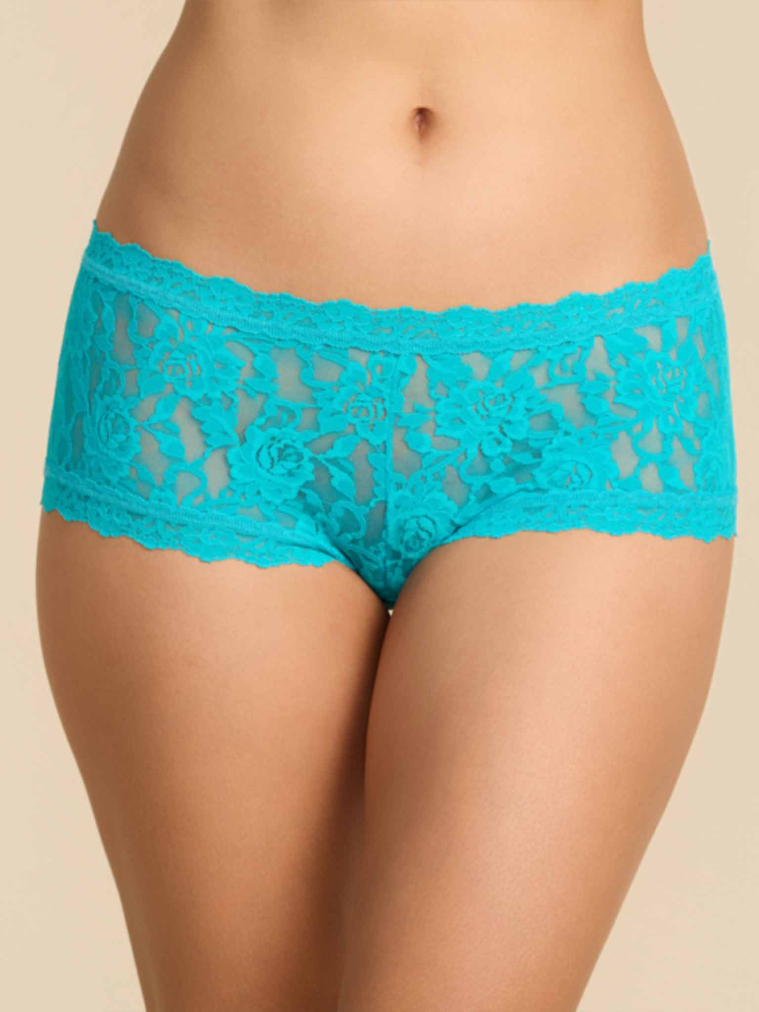 Signature Lace? Boyshort Turkish Tile Blue