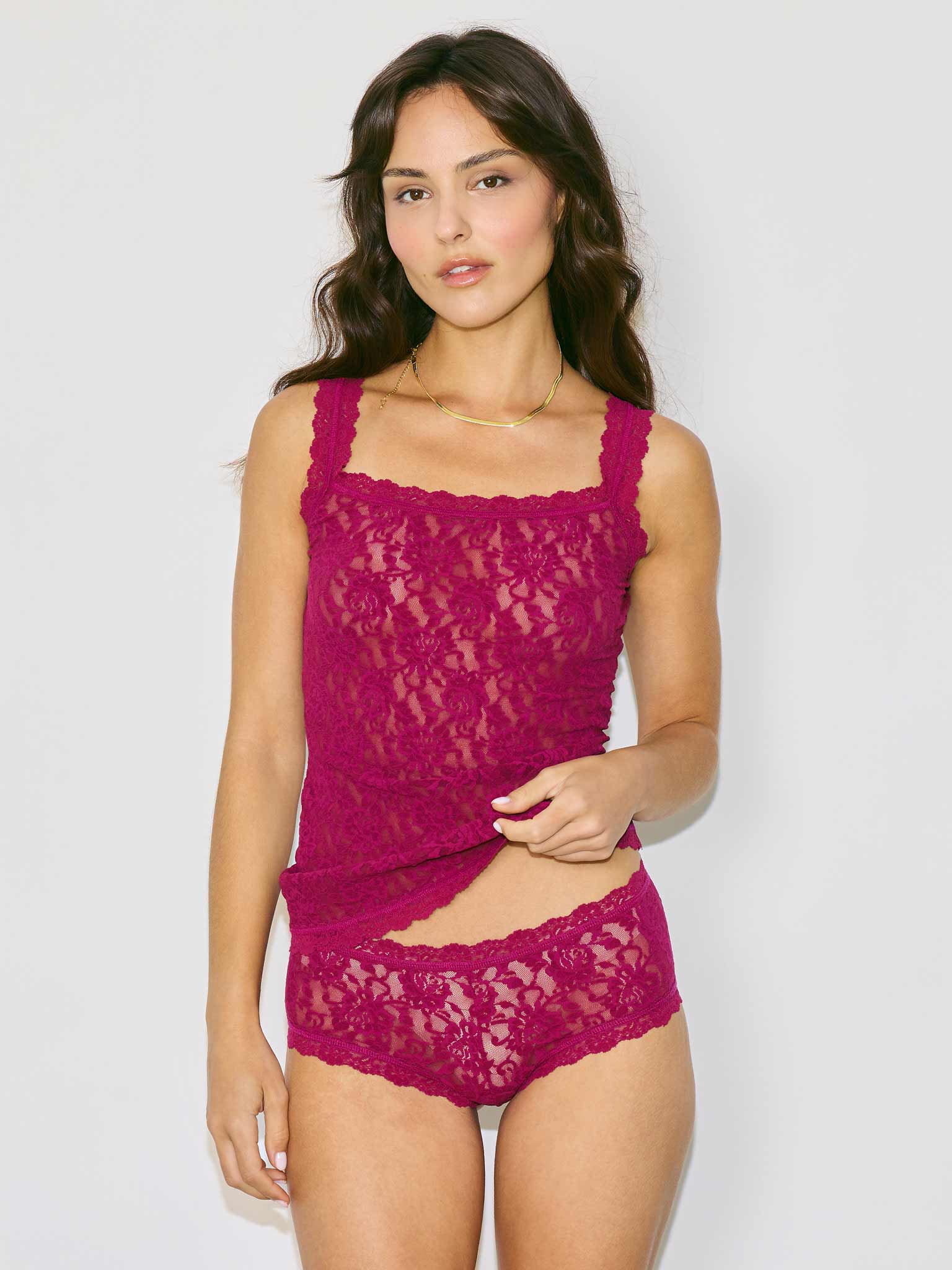 Signature Lace? Boyshort Dark Pomegranate Red