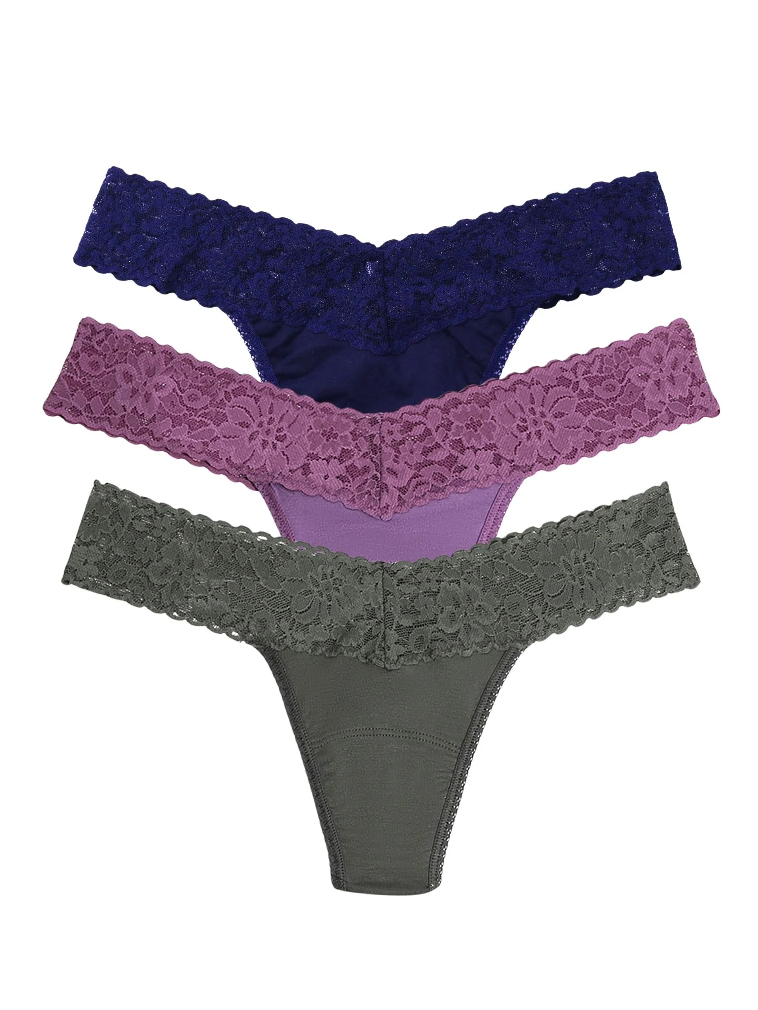 Night Shift 3 Pack DreamEase? Low Rise Thongs