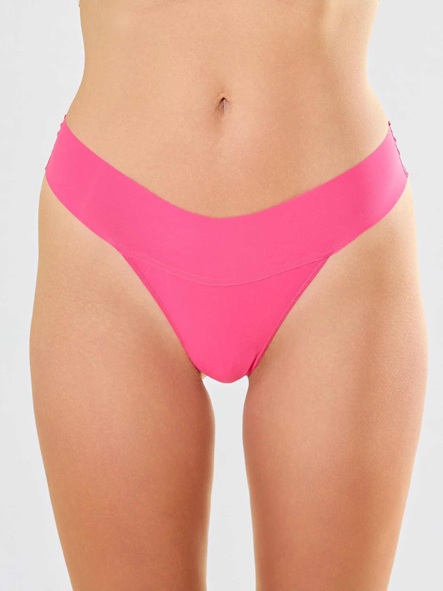 BreatheSoft? Natural Rise Thong Provocative Pink