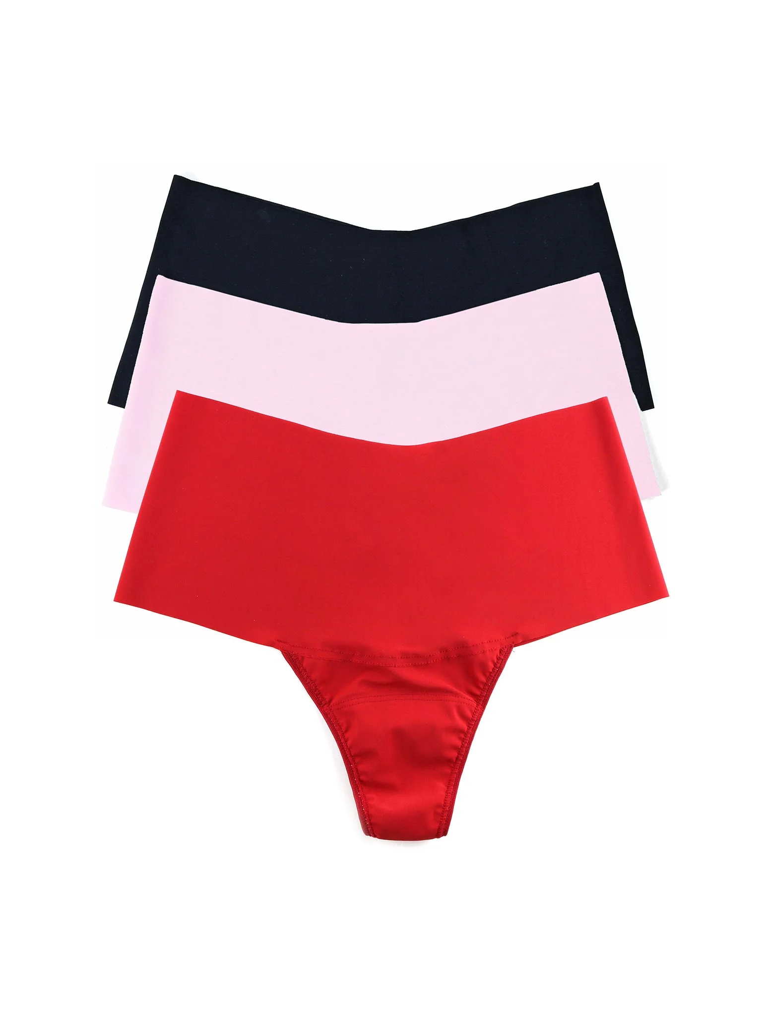 3 Pack BreatheSoft? High Rise Thongs Valentine Colors Sale