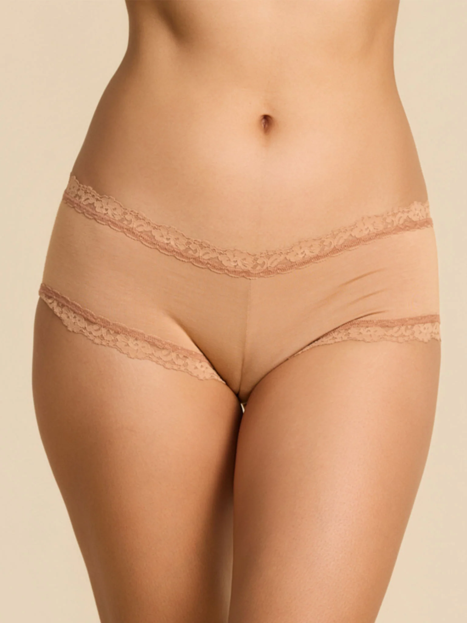 Supima? Cotton Boyshort Sun Tan