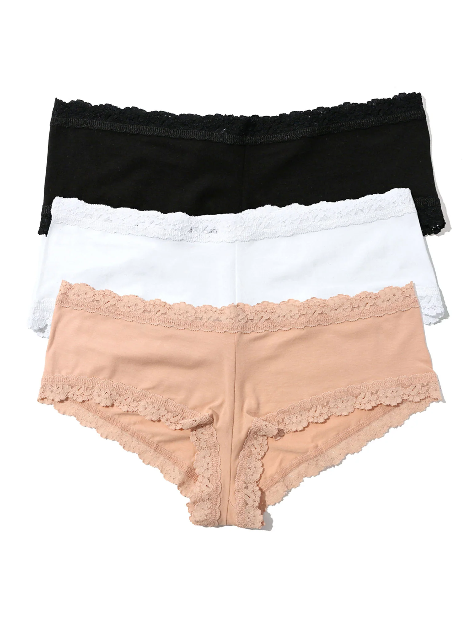 Tr??s Chic 3 Pack Supima? Cotton Boyshorts