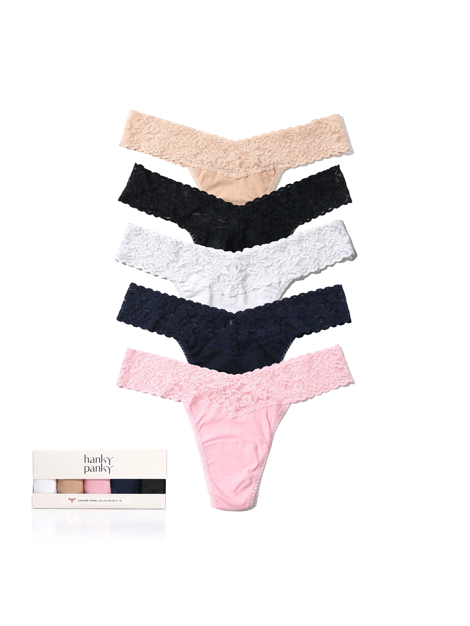 The Starter Kit 5 Pack Supima? Cotton Low Rise Thongs