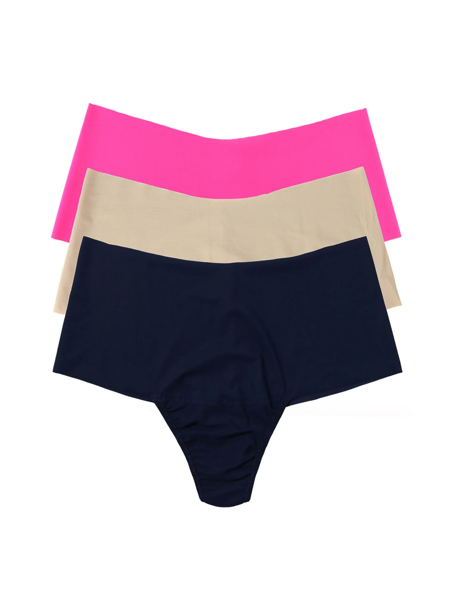 No Notes 3 Pack BreatheSoft? High Rise Thongs