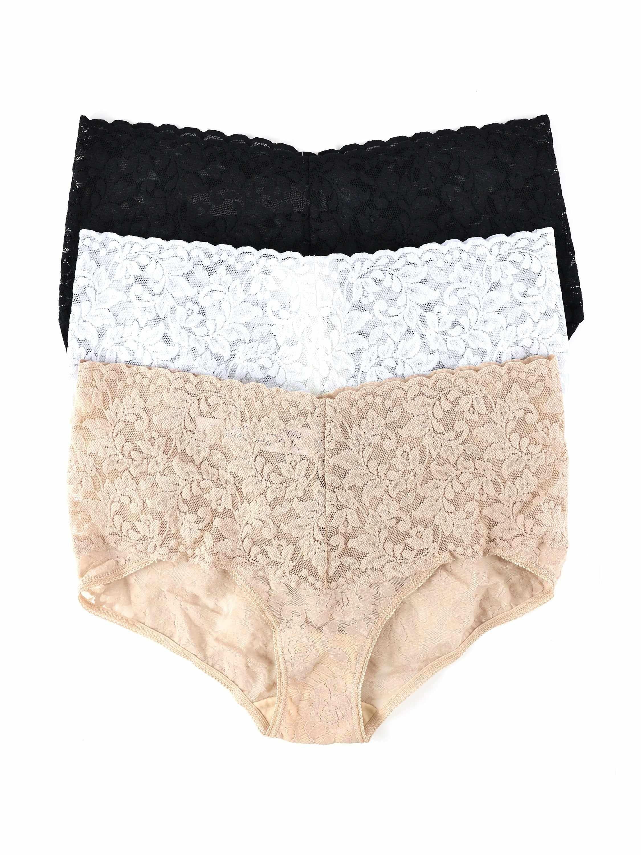 Tr??s Chic 3 Pack Signature Lace? Retro V-kini
