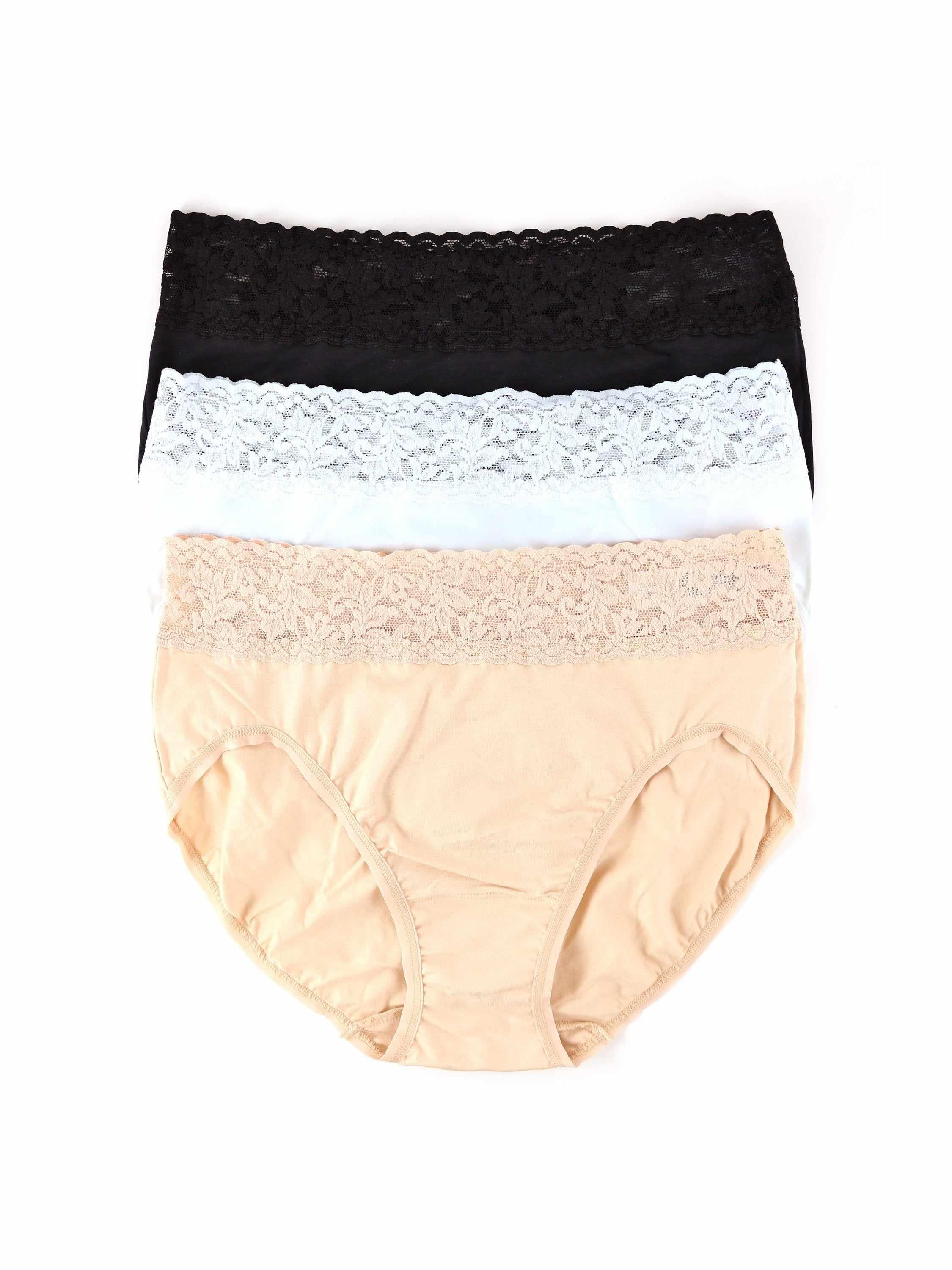 Tr??s Chic 3 Pack Supima? Cotton French Brief