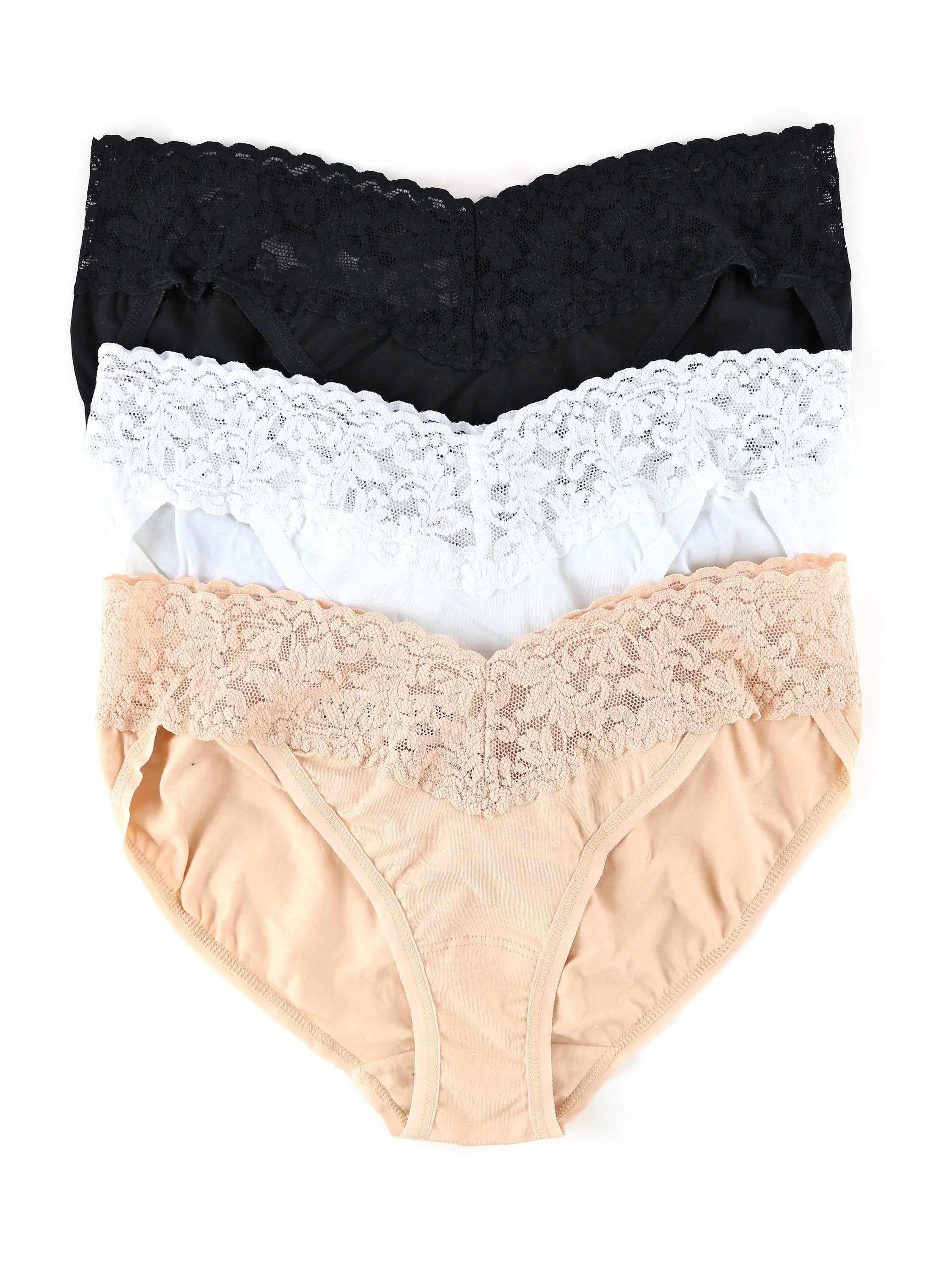 Tr??s Chic 3 Pack Supima? Cotton V-Kini