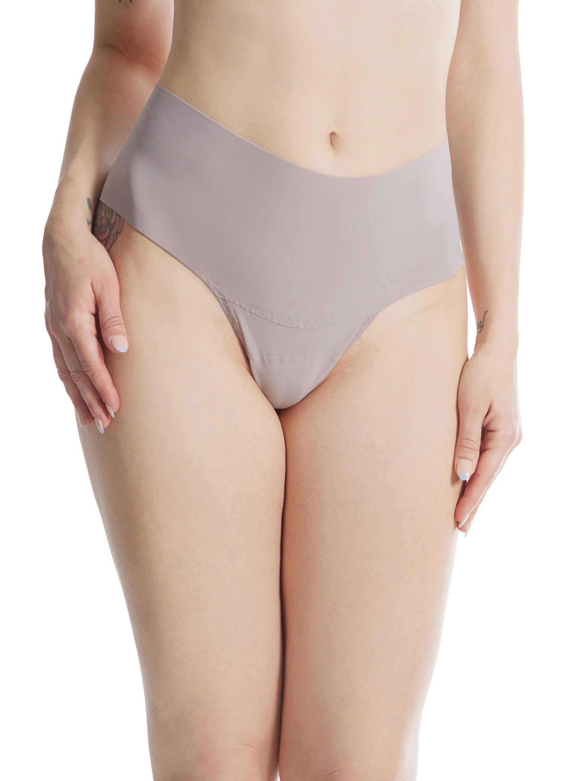 BreatheSoft? High Rise Thong Evening Grey
