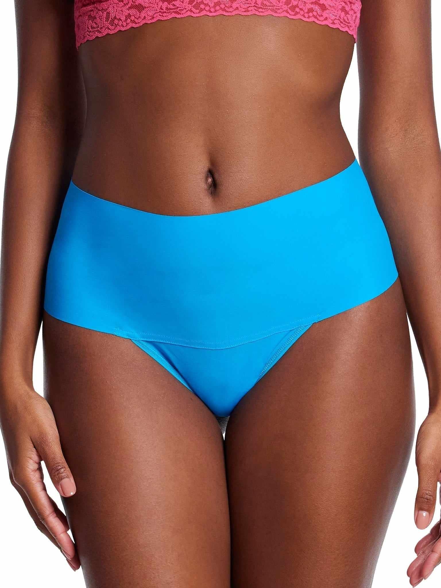 BreatheSoft? High Rise Thong So Cerulean Blue Sale