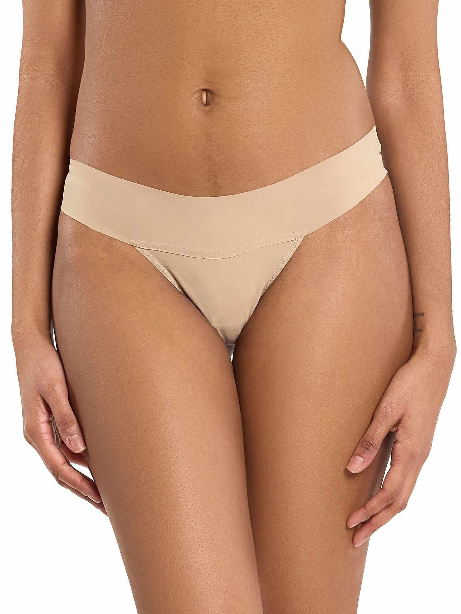 BreatheSoft? Natural Rise Thong Taupe