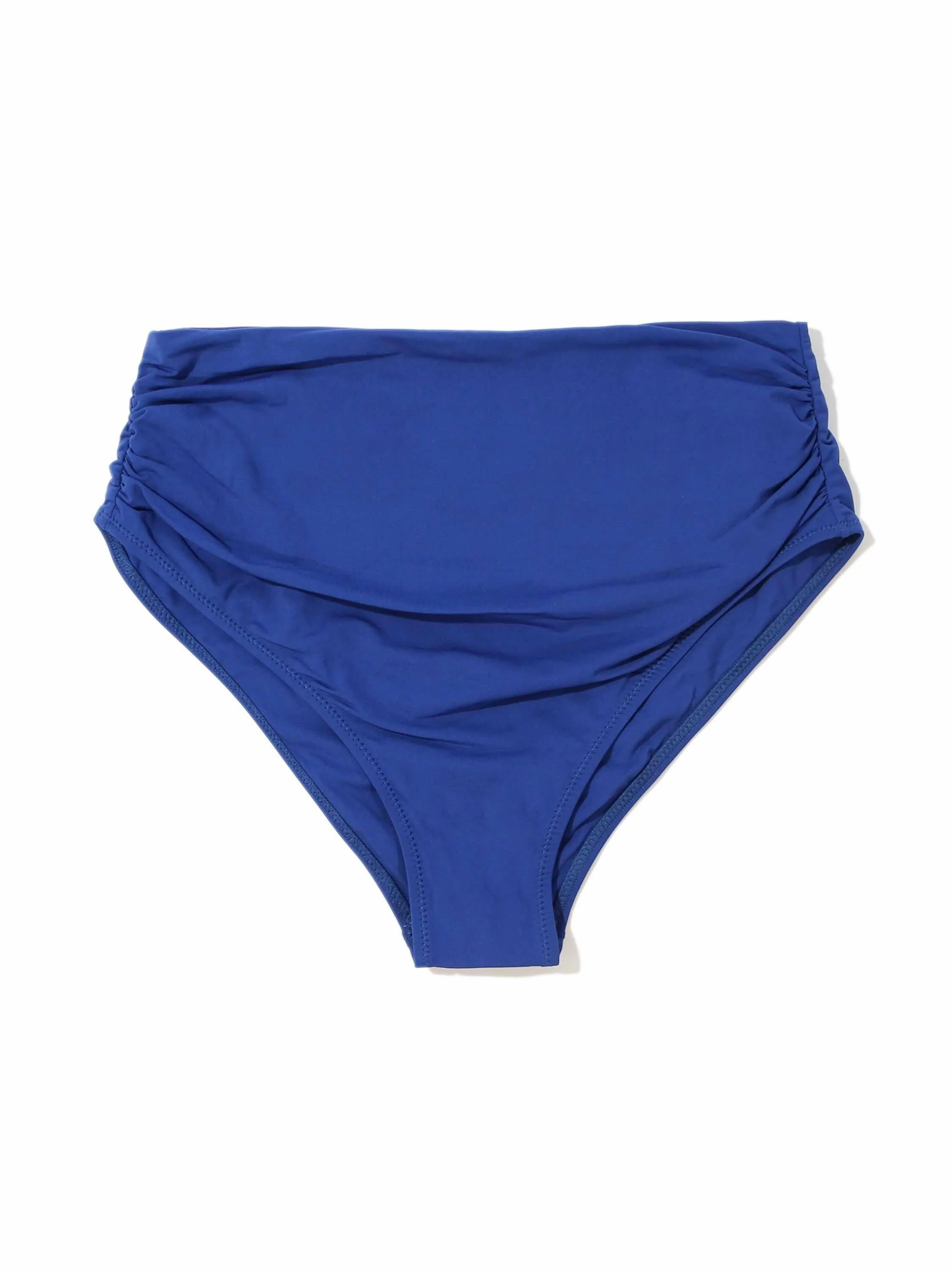 High Rise Cheeky Swimsuit Bottom Poolside Blue Sale