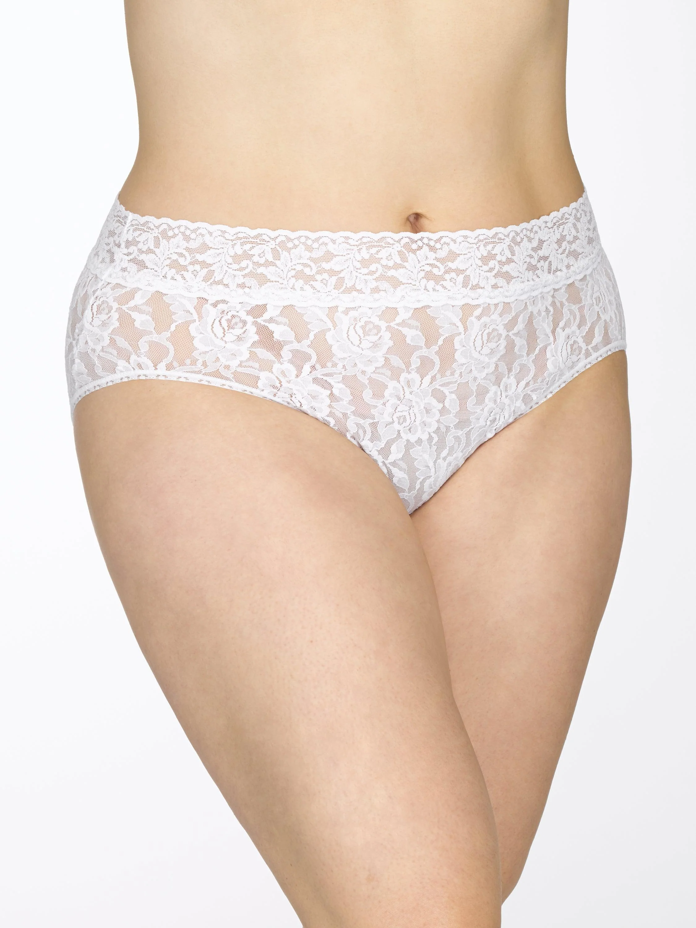 Plus Size Signature Lace? French Brief White Sale
