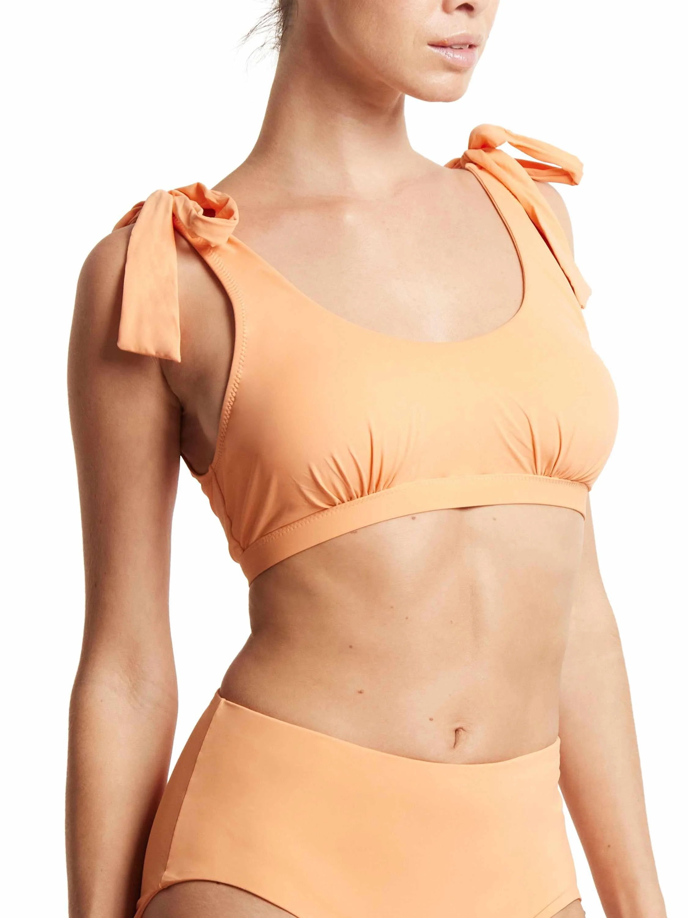Scoop Neck Swim Top Florence Orange Sale