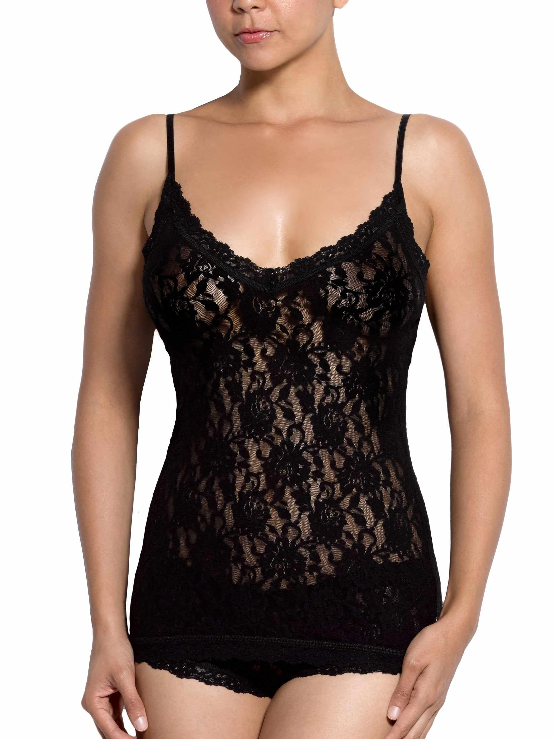 Signature Lace? V-Front Cami Black