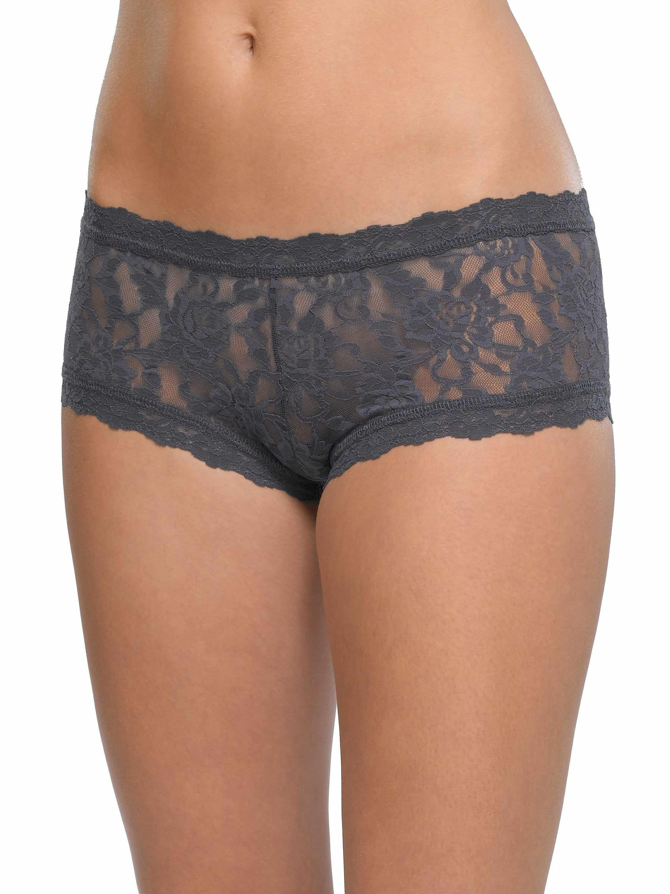 Signature Lace? Boyshort Granite Grey