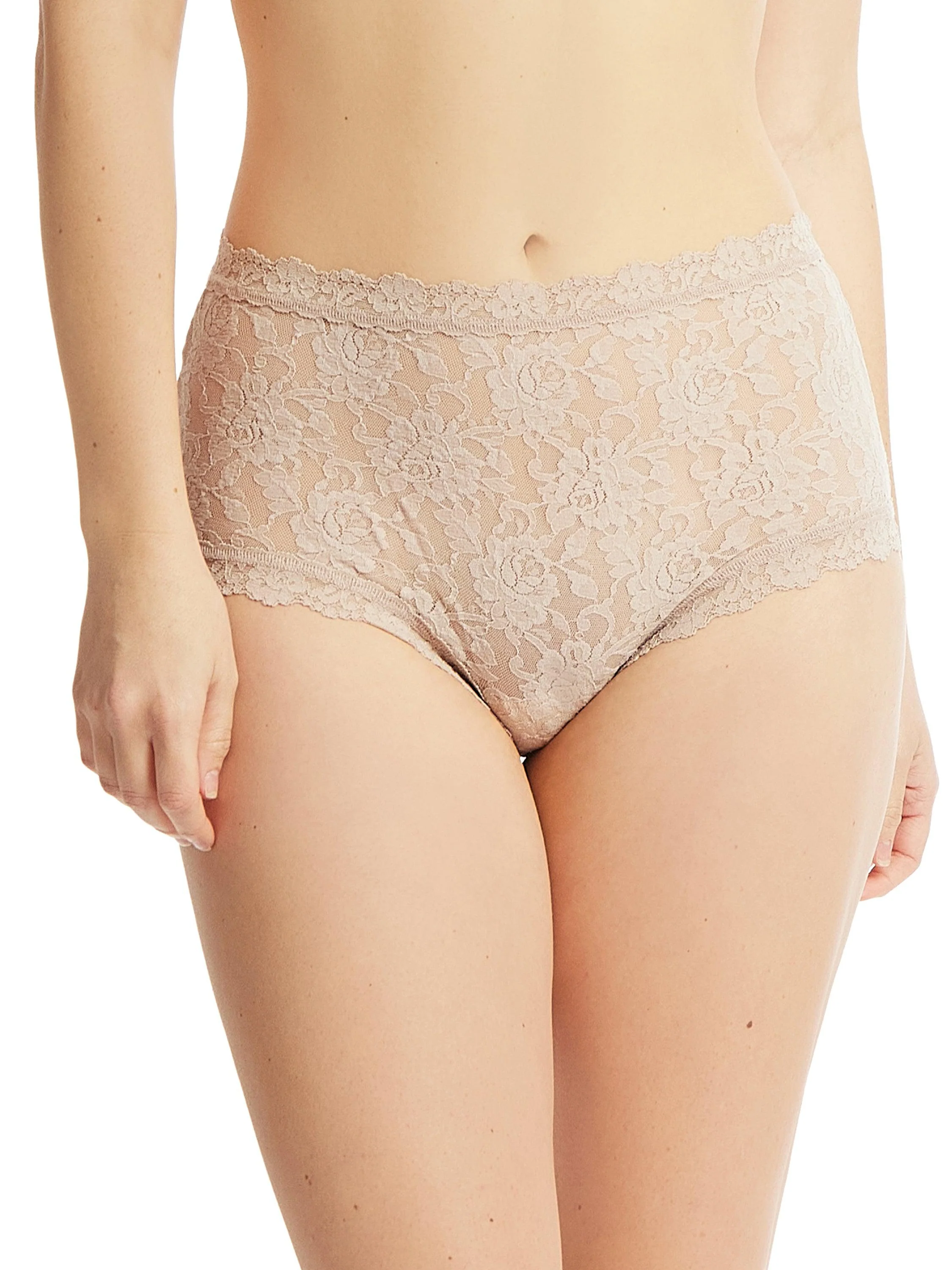 Signature Lace? High Rise Boyshort Chai