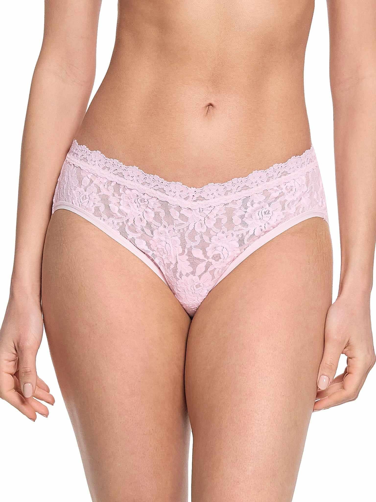 Signature Lace? V-Front High Cut Brief Bliss Pink Sale