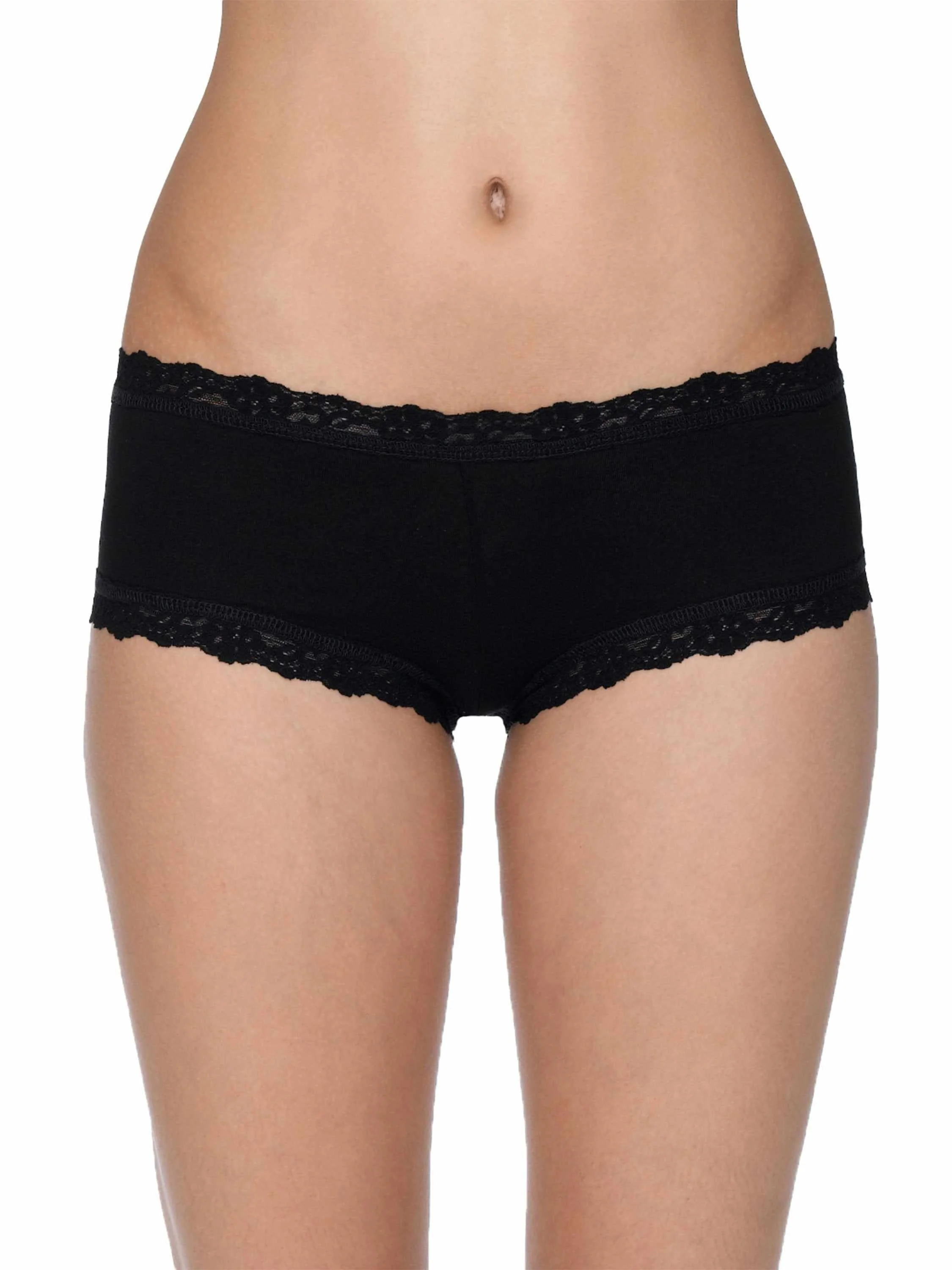 Supima? Cotton Boyshort Black