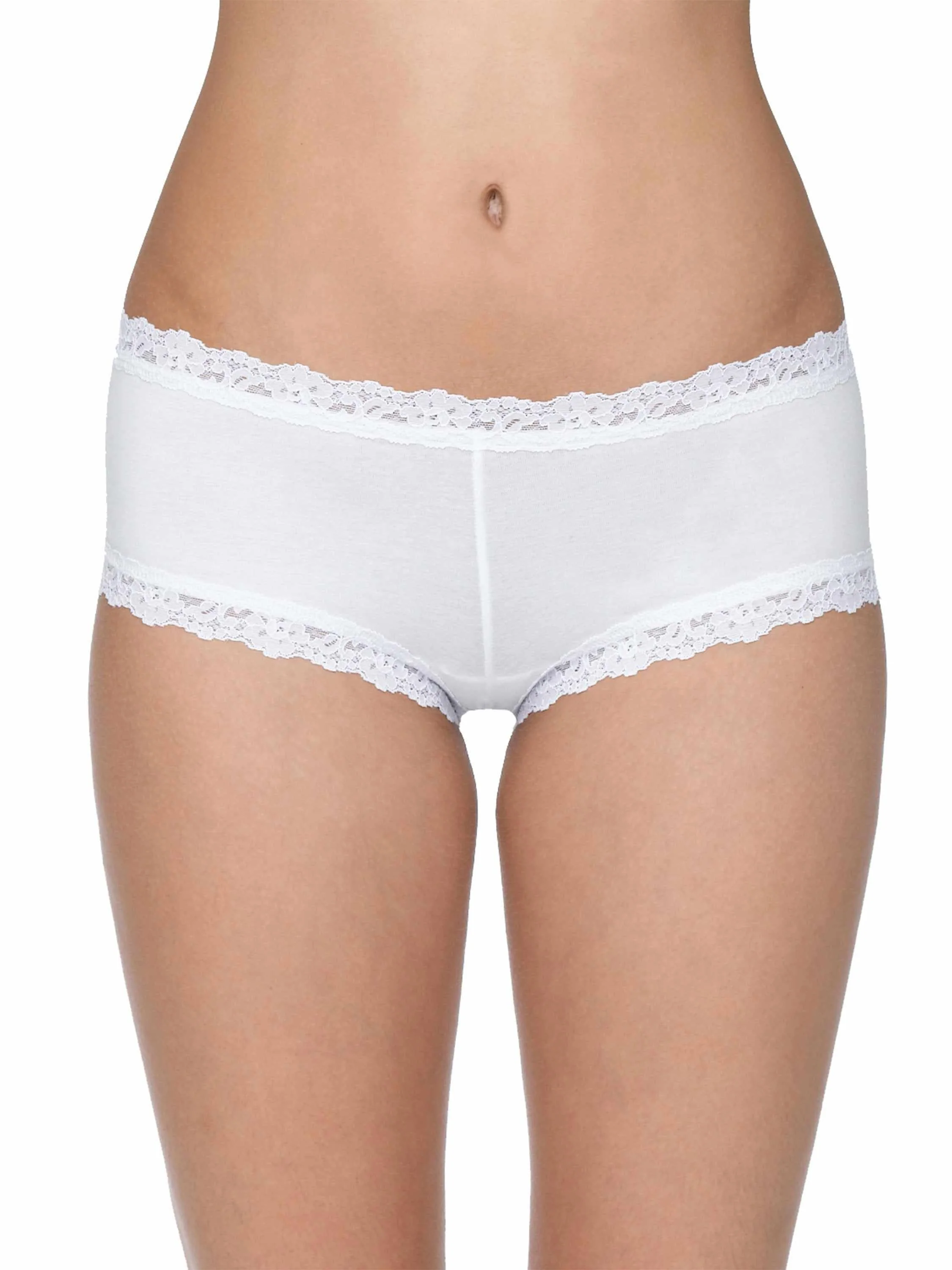 Supima? Cotton Boyshort White